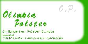 olimpia polster business card